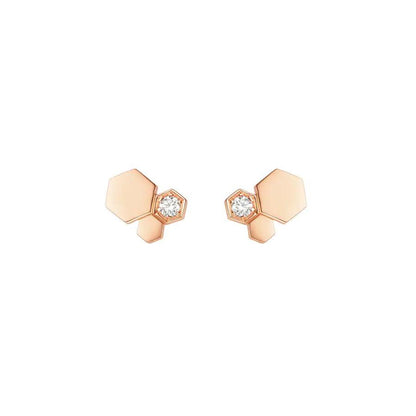 [Sparkle]BEE LOVE ROSÉGOLD-DIAMANT-OHRRINGE
