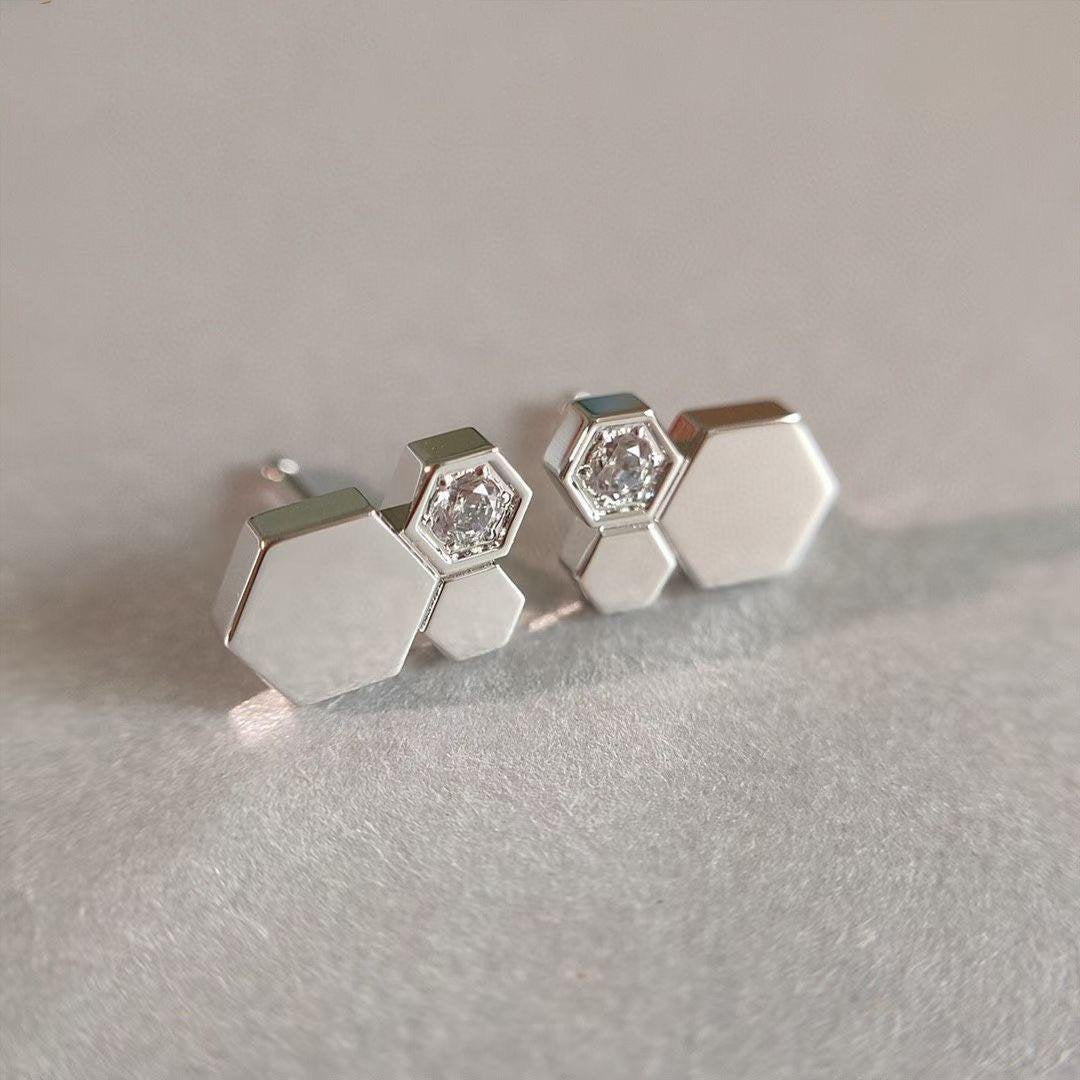 [Sparkle]BEE LOVE SILBER DIAMANT OHRRINGE