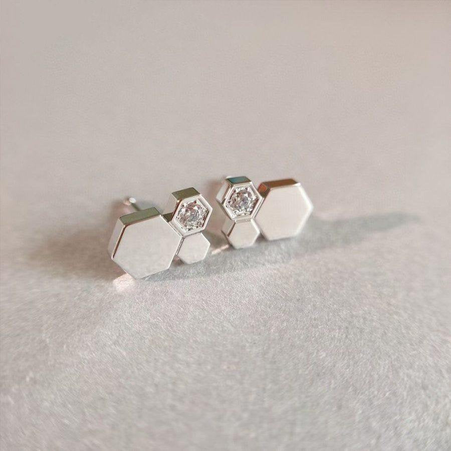 [Sparkle]BEE LOVE SILBER DIAMANT OHRRINGE
