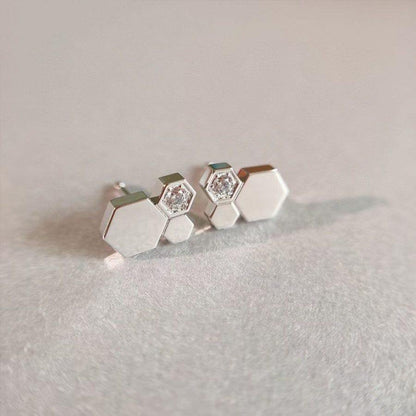 [Sparkle]BEE LOVE SILBER DIAMANT OHRRINGE