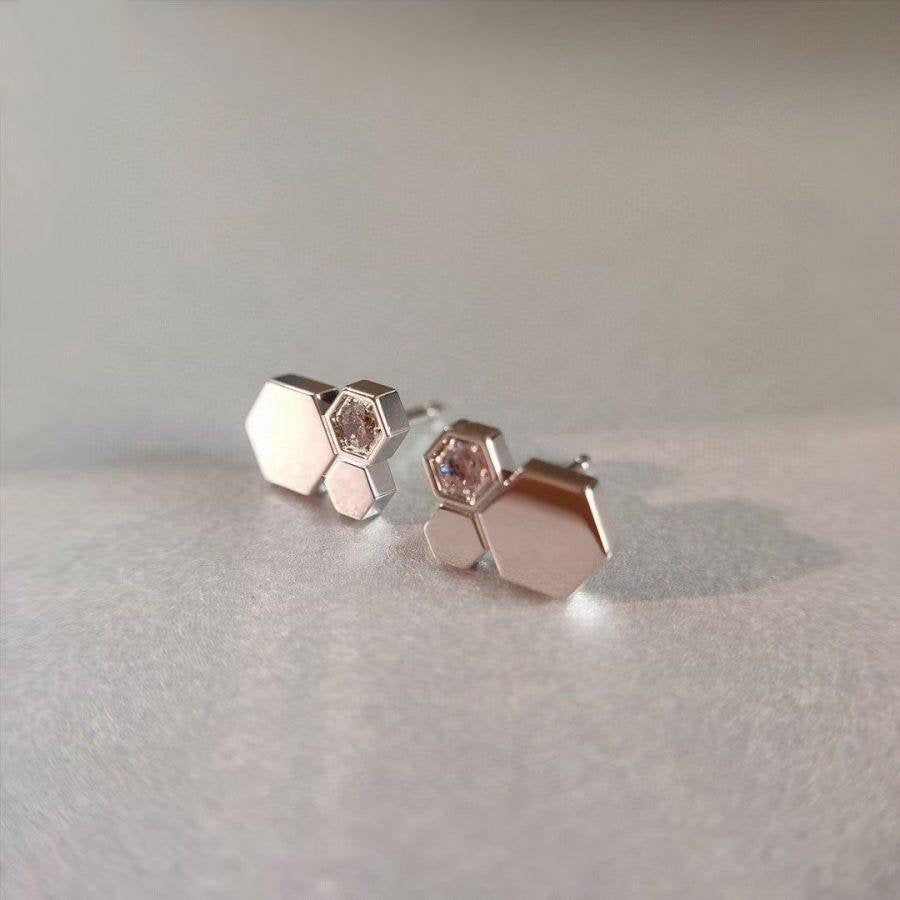 [Sparkle]BEE LOVE SILBER DIAMANT OHRRINGE