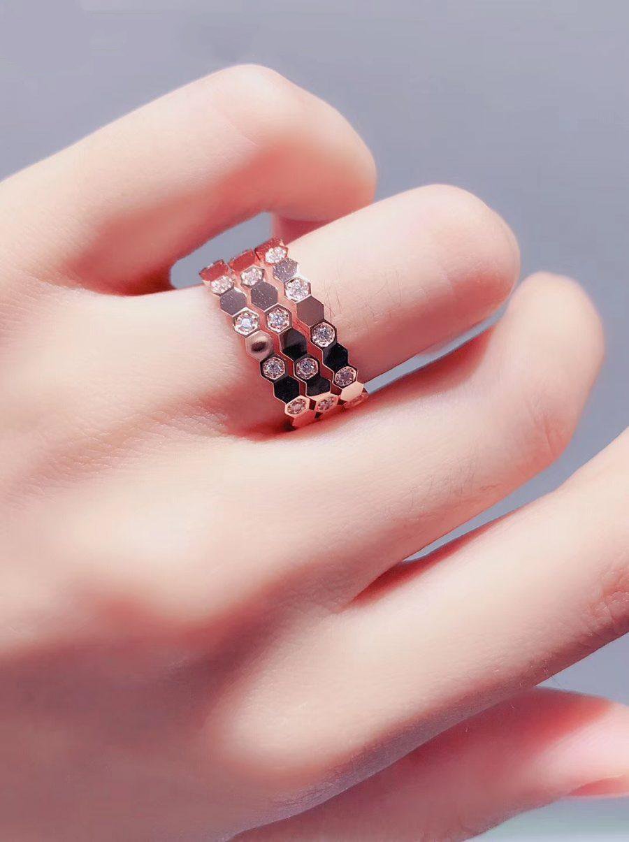[Sparkle]BEE LOVE RING ROSÉGOLD DIAMANT