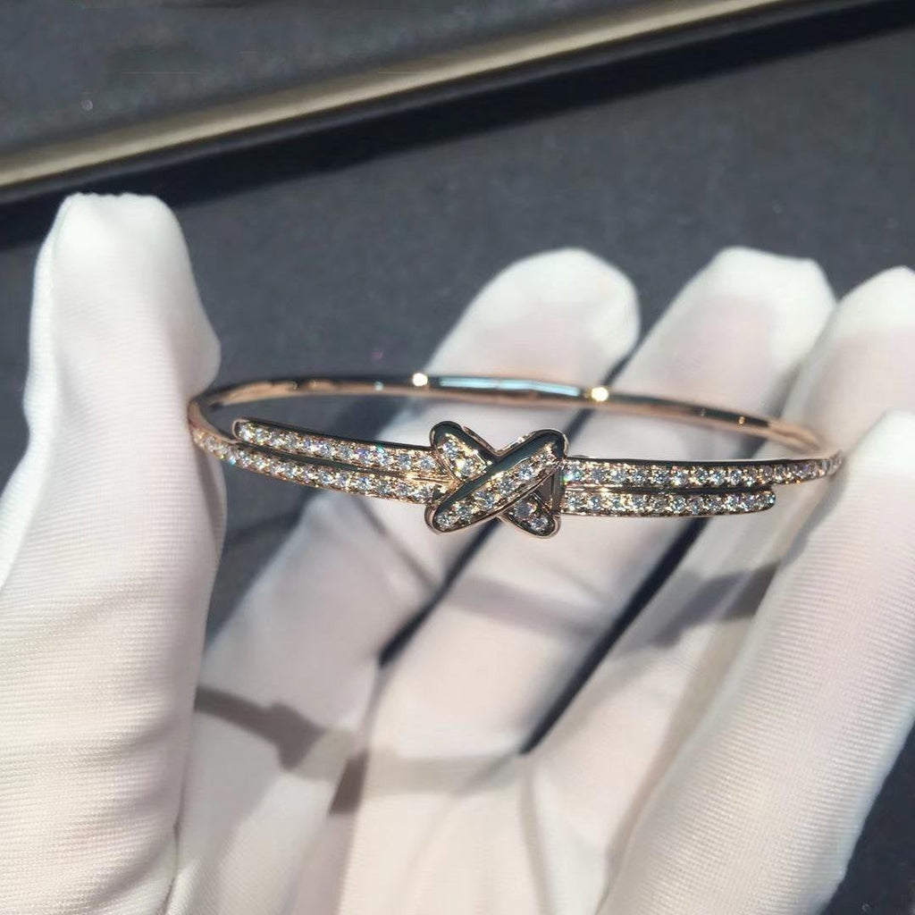 [sparkle Jewelry ]JEUX DE BRACELET DIAMONDS PINK GOLD
