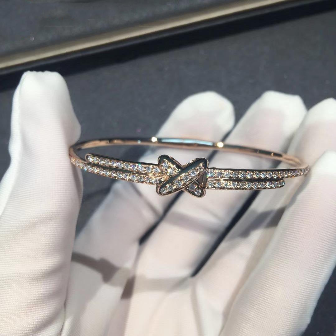 [sparkle Jewelry ]JEUX DE BRACELET DIAMONDS PINK GOLD