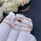 [sparkle Jewelry ]JEUX BRACELET PINK MOP PINK GOLD 1 DIAMOND