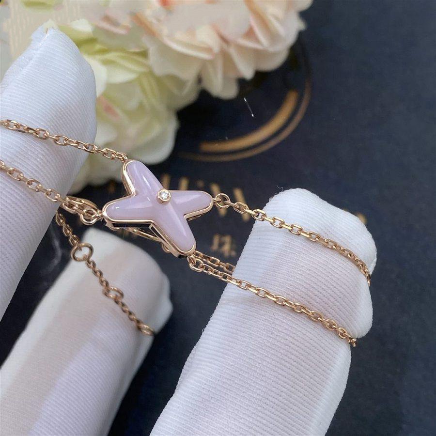 [sparkle Jewelry ]JEUX BRACELET PINK MOP PINK GOLD 1 DIAMOND