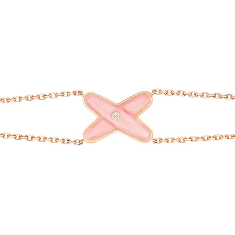 [sparkle Jewelry ]JEUX BRACELET PINK MOP PINK GOLD 1 DIAMOND
