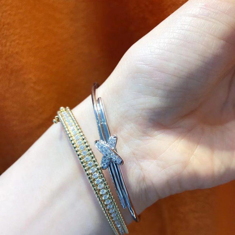 [Sparkle]SILBERNE ARMBAND-SETS DIAMANTEN