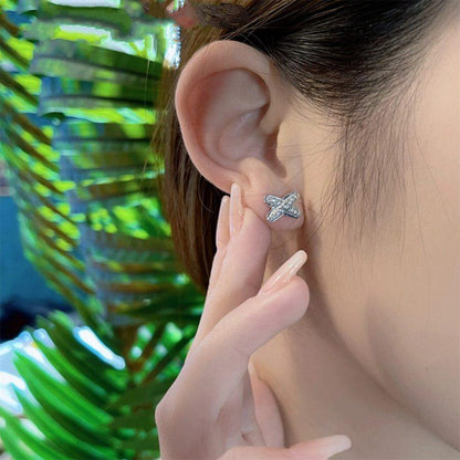 [Sparkle]SILBERNE DIAMANT-OHRRINGE
