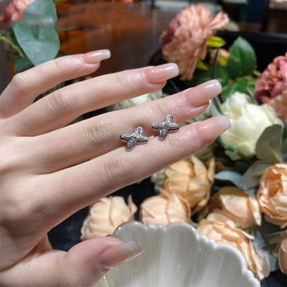 [Sparkle]SILBERNE DIAMANT-OHRRINGE