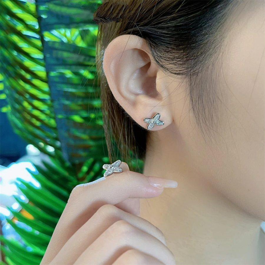 [Sparkle]SILBERNE DIAMANT-OHRRINGE