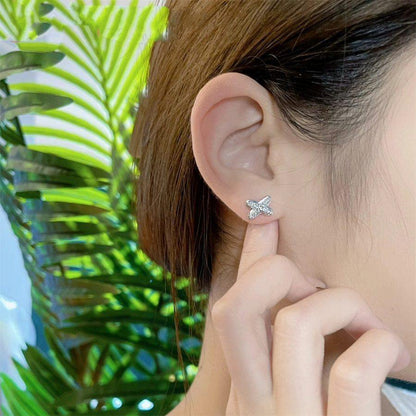 [Sparkle]SILBERNE DIAMANT-OHRRINGE