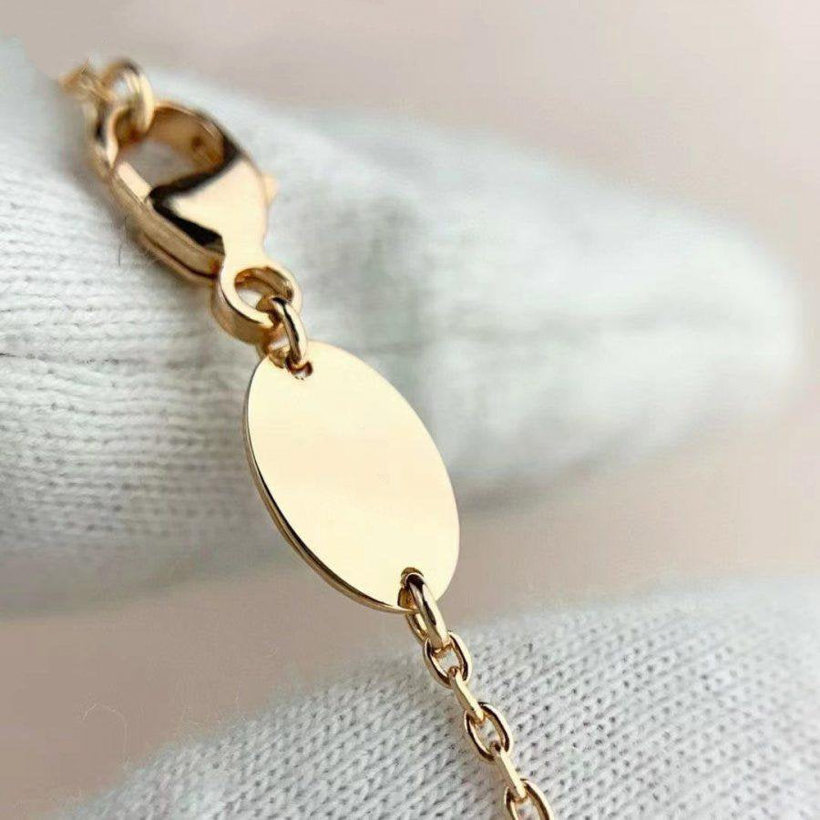 [Sparkle]ROSÉGOLD MALACHIT-ARMBANDSET DIAMANTEN