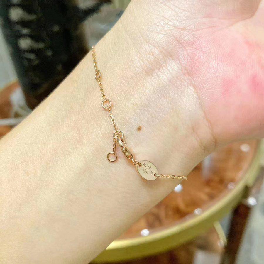 [sparkle Jewelry ]JEUX DE BRACELET MOP PINK GOLD DIAMONDS
