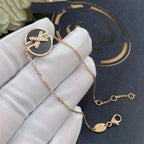 [sparkle Jewelry ]JEUX DE BRACELET ONYX PINK GOLD DIAMOND