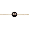 [sparkle Jewelry ]JEUX DE BRACELET ONYX PINK GOLD DIAMOND