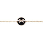 [sparkle Jewelry ]JEUX DE BRACELET ONYX PINK GOLD DIAMOND