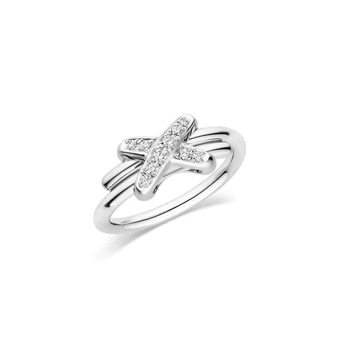 [Sparkle]SILBER DIAMANTRING-SET