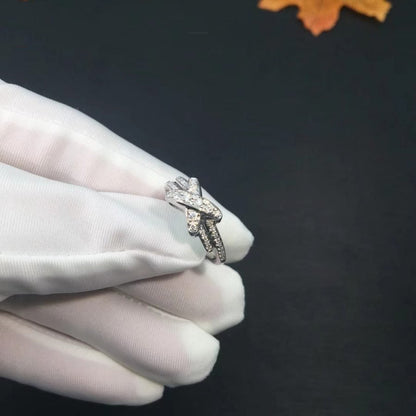 [Sparkle]SILBER DIAMANTRING-SET