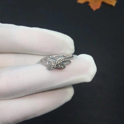 [Sparkle]SILBER DIAMANTRING-SET