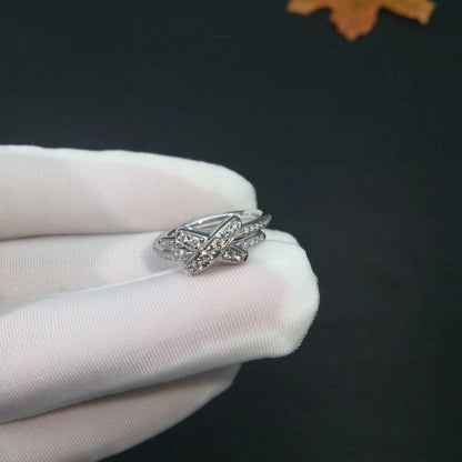 [Sparkle]SILBER DIAMANTRING-SET