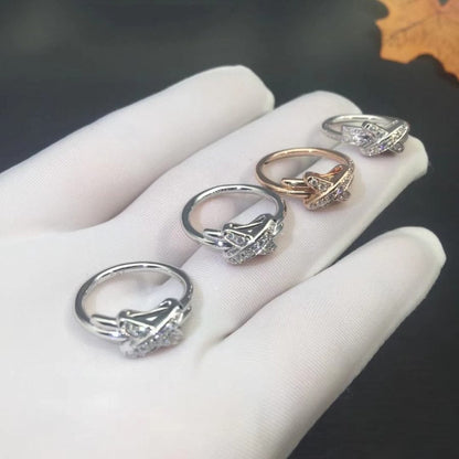 [Sparkle]SILBER DIAMANTRING-SET