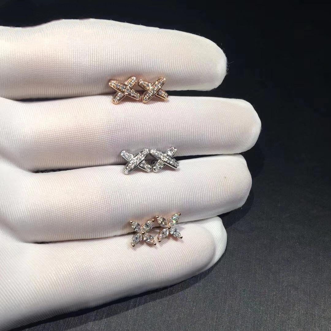 [sparkle Jewelry ]JEUX DE DIAMOND EARRINGS