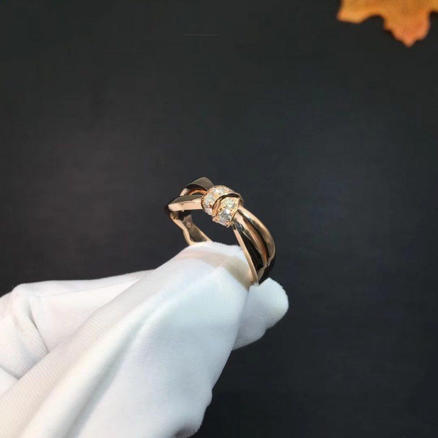 [sparkle Jewelry ]LIENS RING PINK GOLD DIAMOND