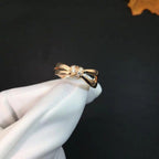 [sparkle Jewelry ]LIENS RING PINK GOLD DIAMOND