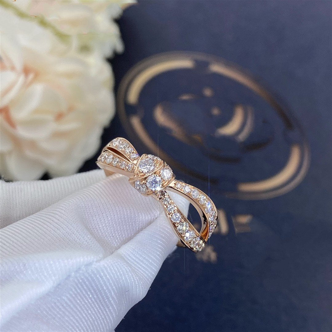 [sparkle Jewelry ]LIENS PINK GOLD DIAMOND RING