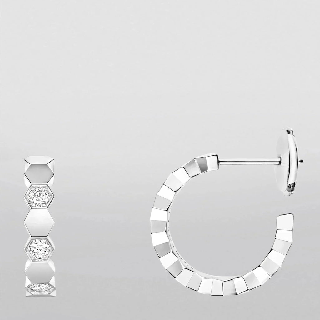 [sparkle Jewelry ]Hollow Design Four-Leaf Clover Flower Shape Earrings