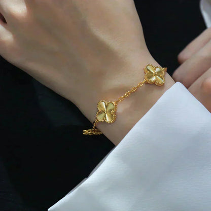 [sparkle Jewelry ] CLOVER 5 MOTIF LASER BRACELET COLLECTION
