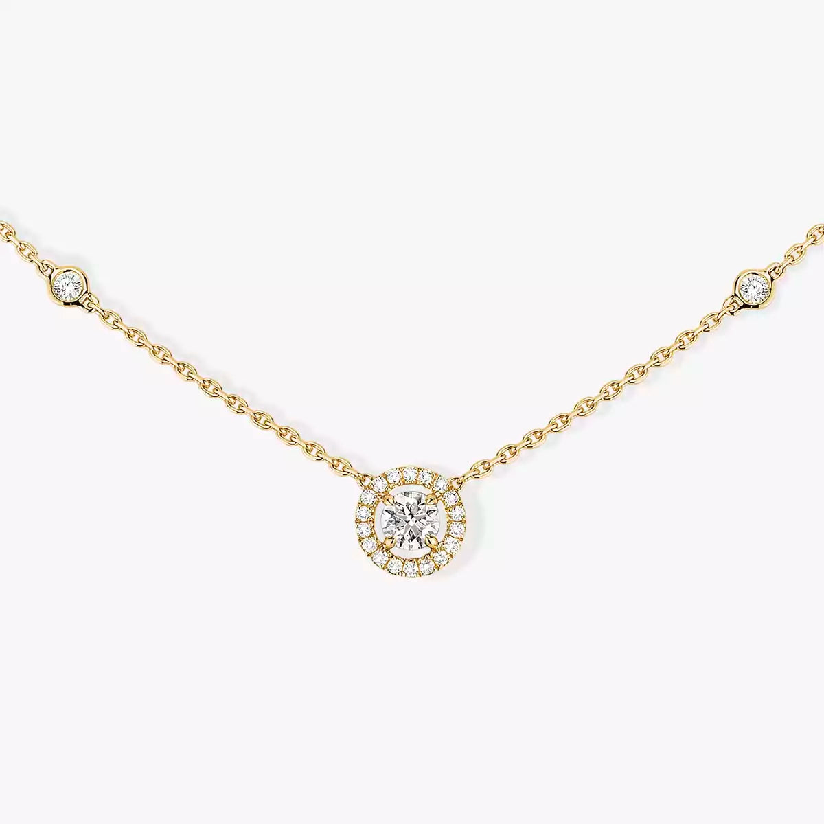 [sparkle Jewelry]Diamond Necklace 0,20ct Brilliant Shape Joy