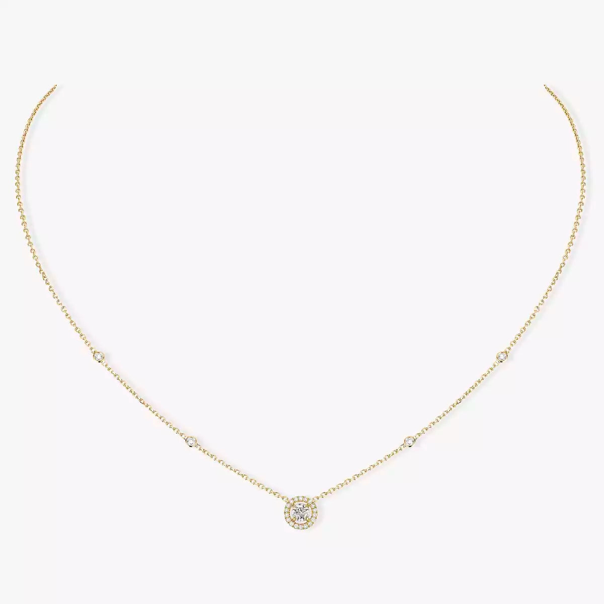 [Sparkle]JOY ANHÄNGER DIAMANTENHALSKETTE