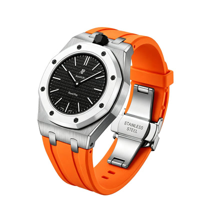 [Sparkle]Royal Oak Pop Exklusiv Stahlgehäuse & Silikonarmband mit Ladehalterung