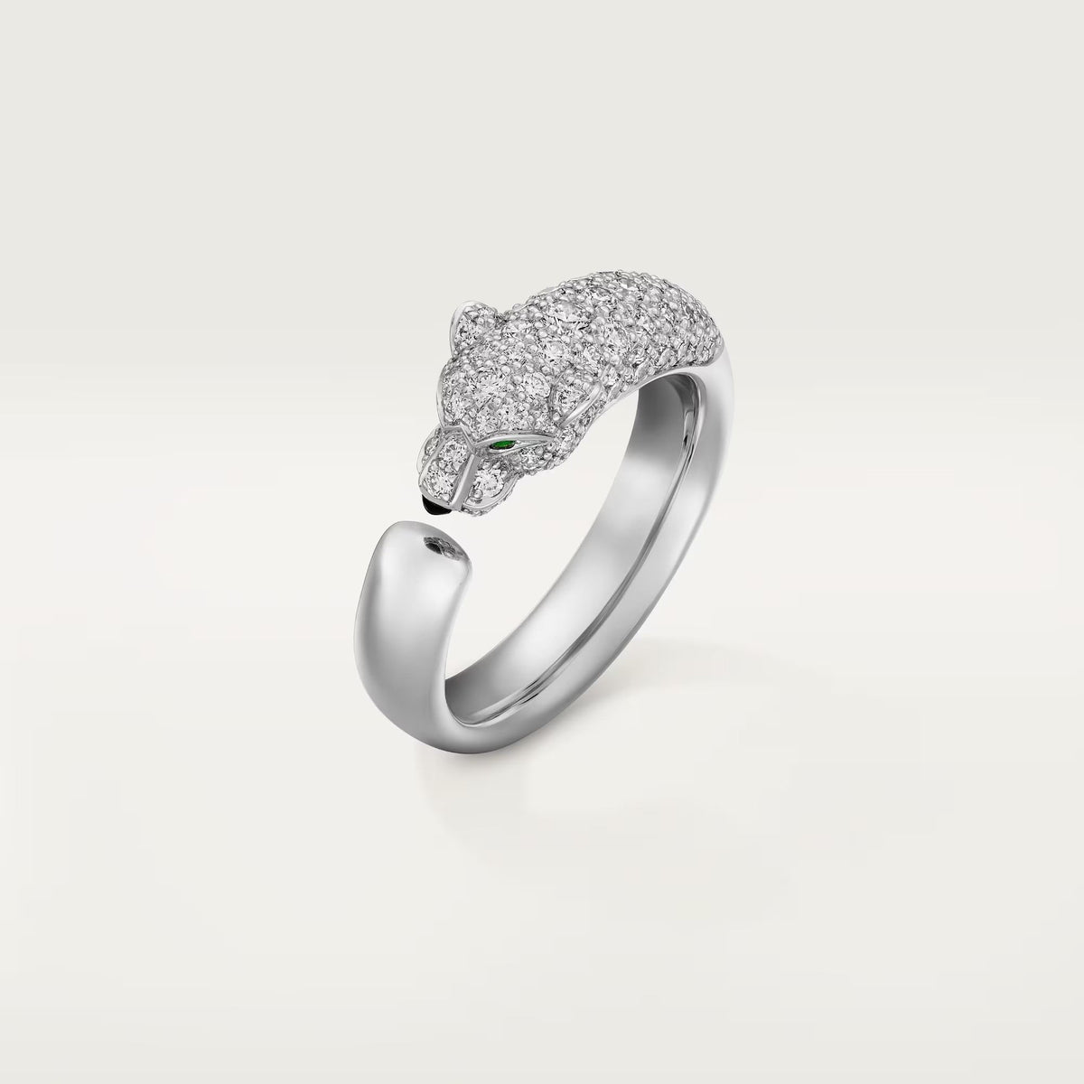 [sparkle Jewelery]PANTHERE HALF DIAMOND SMALL RING