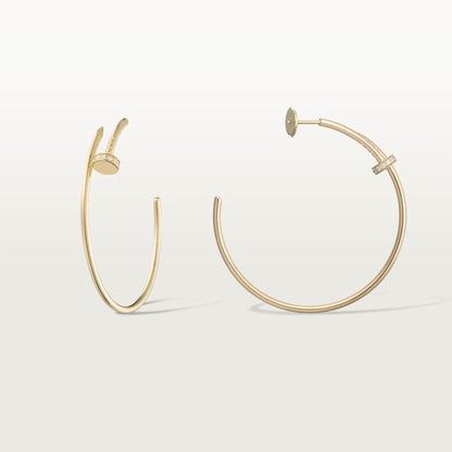 [sparkle Jewelery]JUSTE HALF DIAMOND LARGE EARRINGS