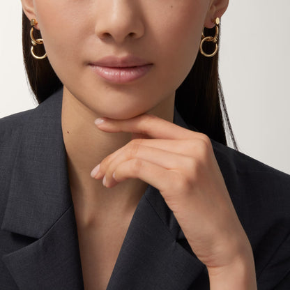 [sparkle Jewelery]JUSTE NO DIAMOND DOUBLE EARRINGS