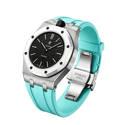 [Sparkle]Royal Oak Pop Exklusiv Stahlgehäuse & Silikonarmband mit Ladehalterung