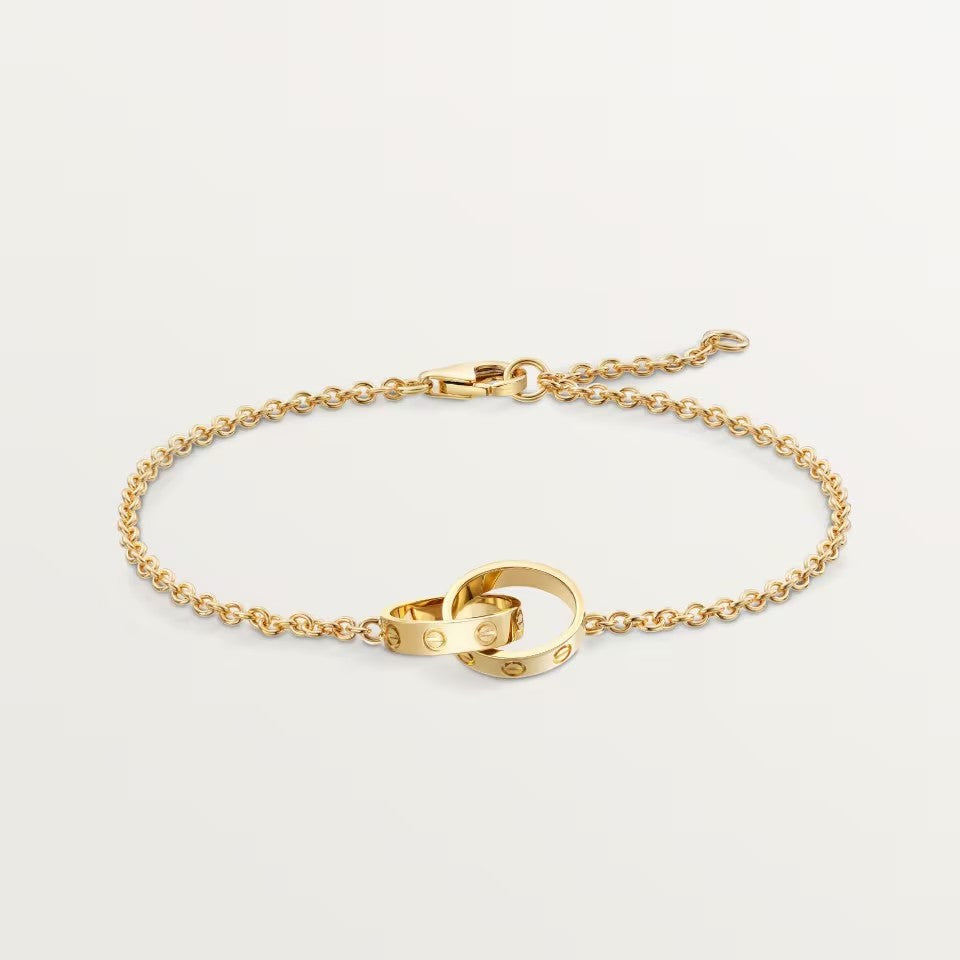 [sparkle] LOVE BRACELET DOUBLE RING