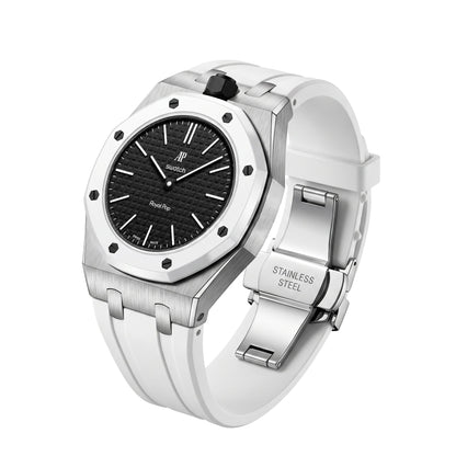 [Sparkle]Royal Oak Pop Exklusiv Stahlgehäuse & Silikonarmband mit Ladehalterung