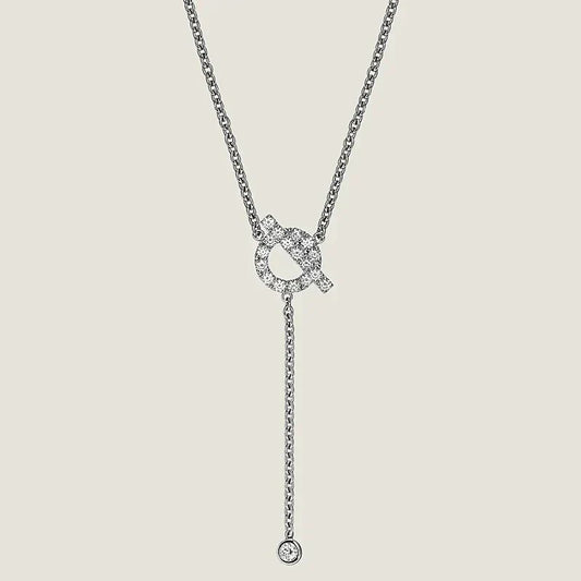 [Sparkle]FINESSE SILBER DIAMANTEN HALSKETTE