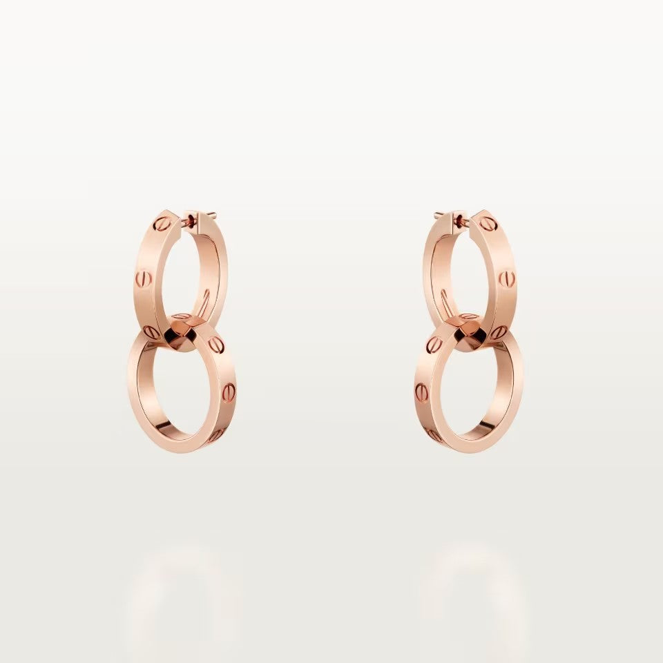 [sparkle Jewelery]LOVE 3.3MM DANGLE EARRINGS