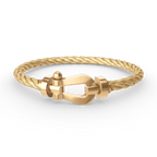 [sparkle Jewelry ]FORCE LARGE HORSESHOE NO DIAMOND BRACELET GOLD