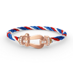 [sparkle Jewelry ]FORCE LARGE HORSESHOE HALF DIAMOND BRACELET ROSE GOLD