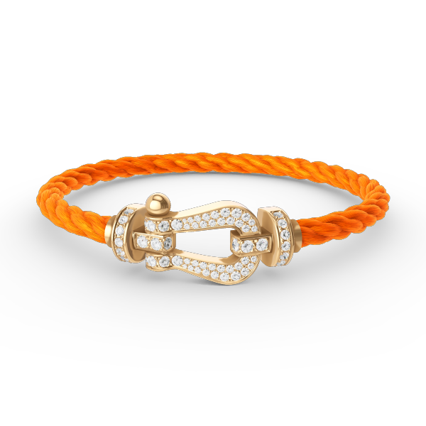 [Sparkle]GROSSES HUFEISEN ARMBAND VOLL MIT DIAMANTEN - GOLD