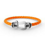 [sparkle Jewelry ]FORCE LARGE HORSESHOE BLACK DIAMOND BRACELET SILVER
