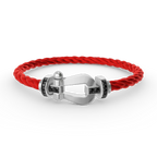 [sparkle Jewelry ]FORCE LARGE HORSESHOE BLACK DIAMOND BRACELET SILVER