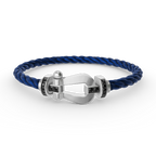 [sparkle Jewelry ]FORCE LARGE HORSESHOE BLACK DIAMOND BRACELET SILVER
