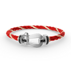 [sparkle Jewelry ]FORCE LARGE HORSESHOE BLACK DIAMOND BRACELET SILVER
